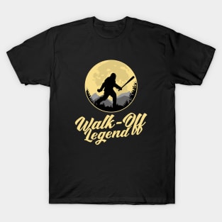 Bigfoot Baseball Walk-Off Legend T-Shirt